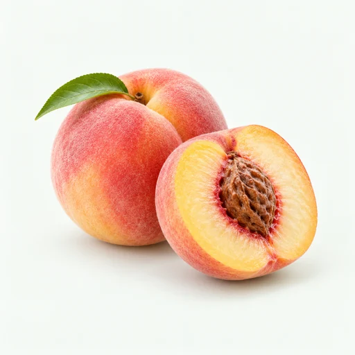 AI-generated peach flavour inspiration still life.