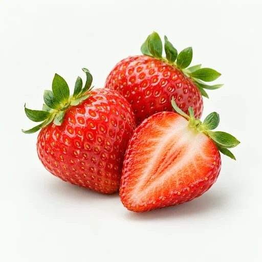 AI-generated strawberry flavour inspiration still life.